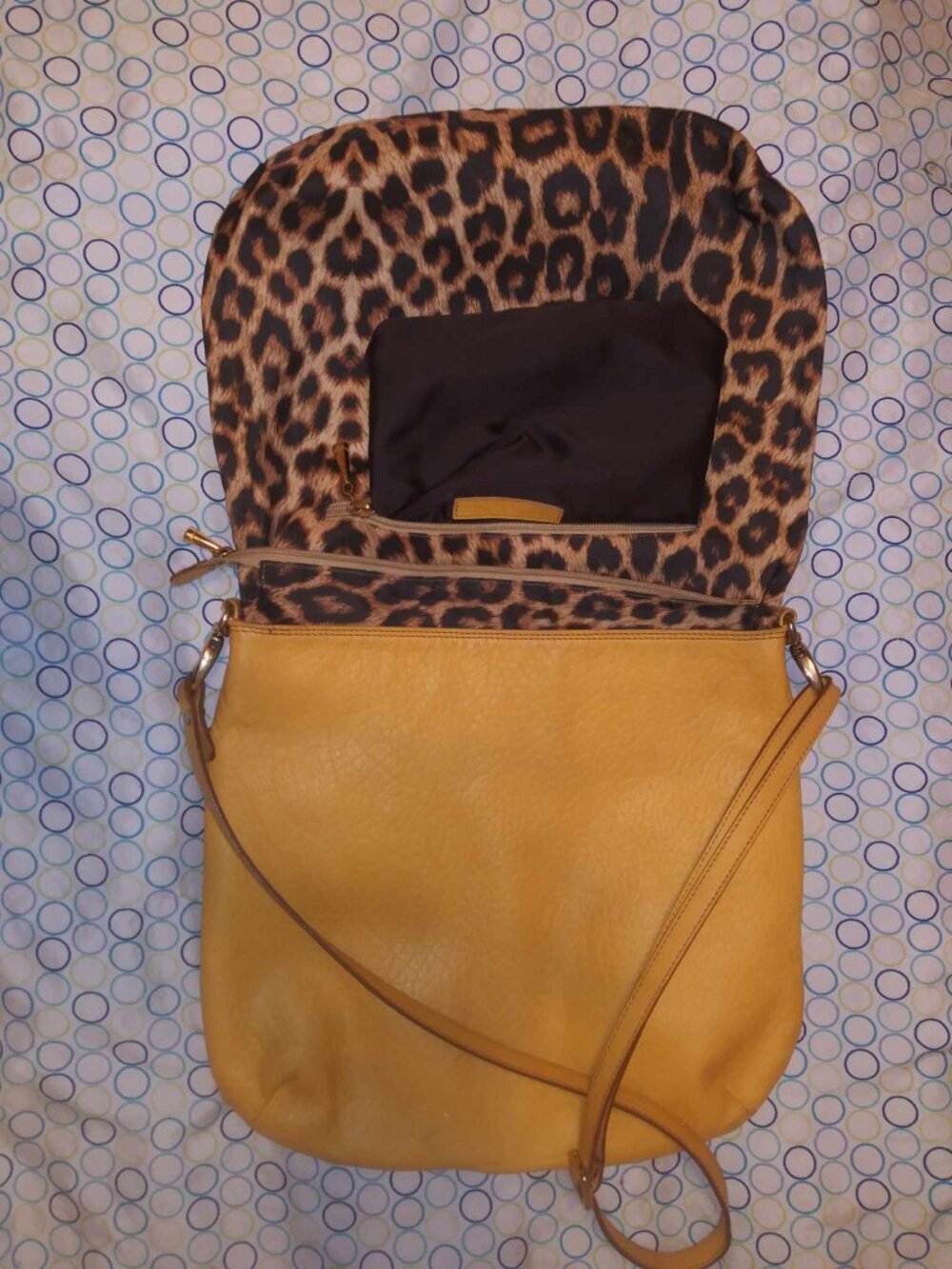 Plinio Visona yellow leather Italy shoulder bag - Picture 6 of 9